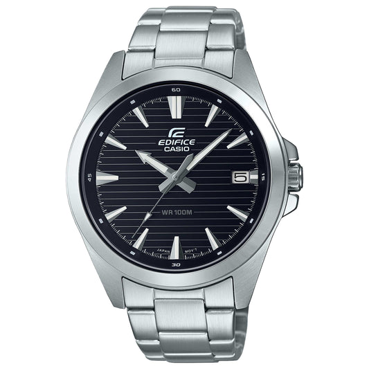 Front view of Casio Edifice Men's Quartz Watch EFV-140D-1AVUDF
