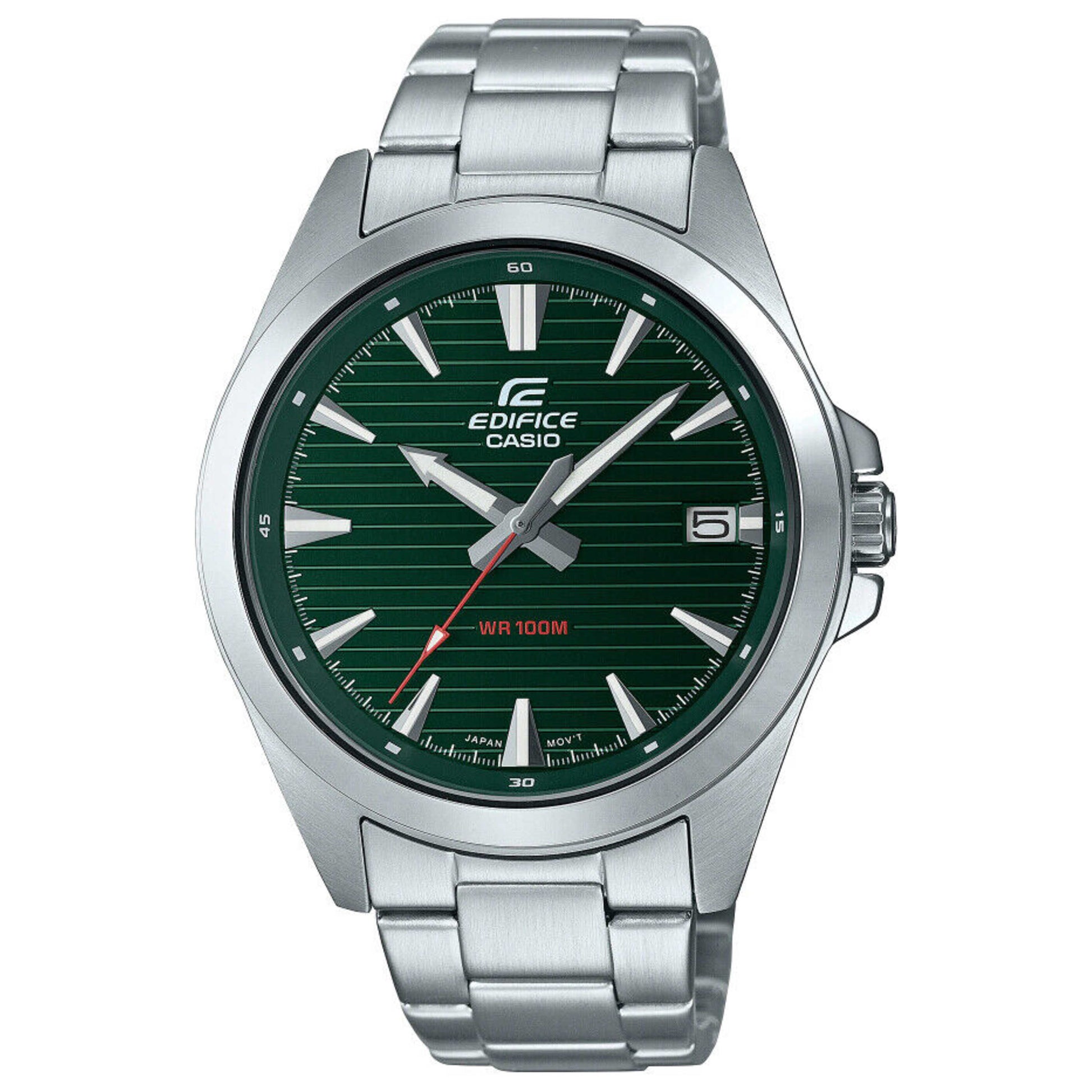 Front view of Casio Edifice Men's Quartz Watch EFV-140D-3AVUDF