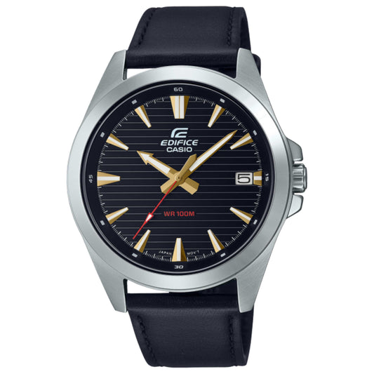Front view of Casio Edifice Men's Quartz Watch EFV-140L-1AVUDF