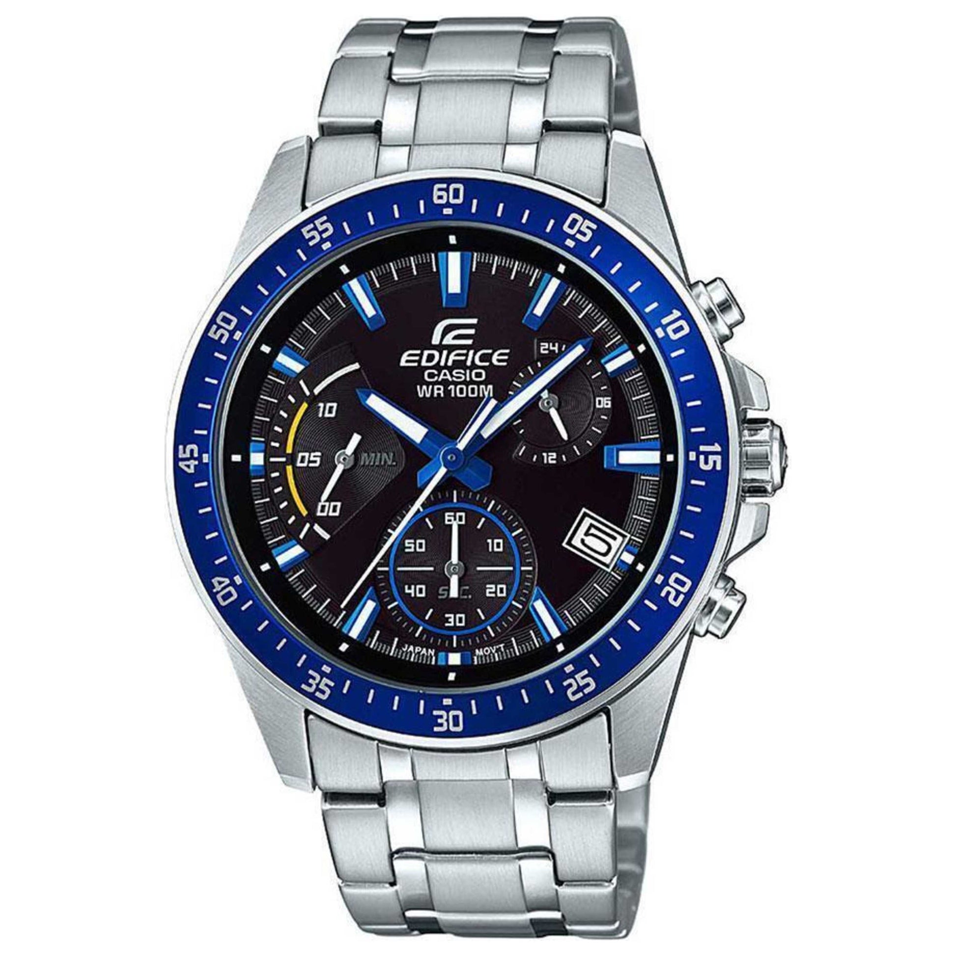 Front view of Casio Edifice Men's Quartz Watch EFV-540D-1A2VUDF