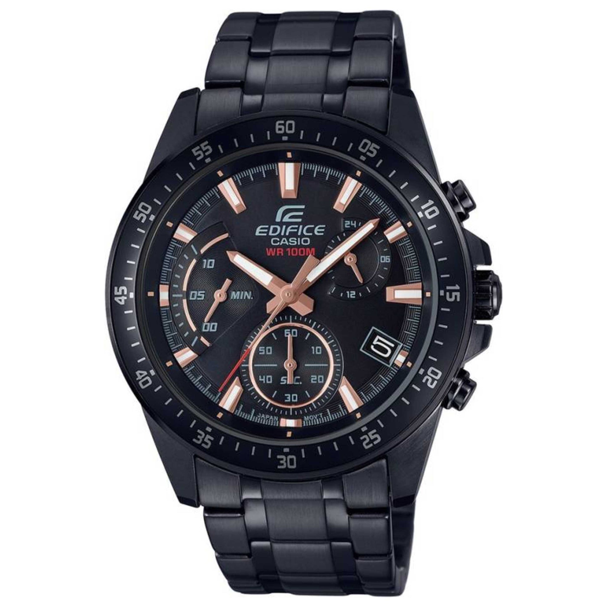 Front view of Casio Edifice Men's Quartz Watch EFV-540DC-1BVUDF