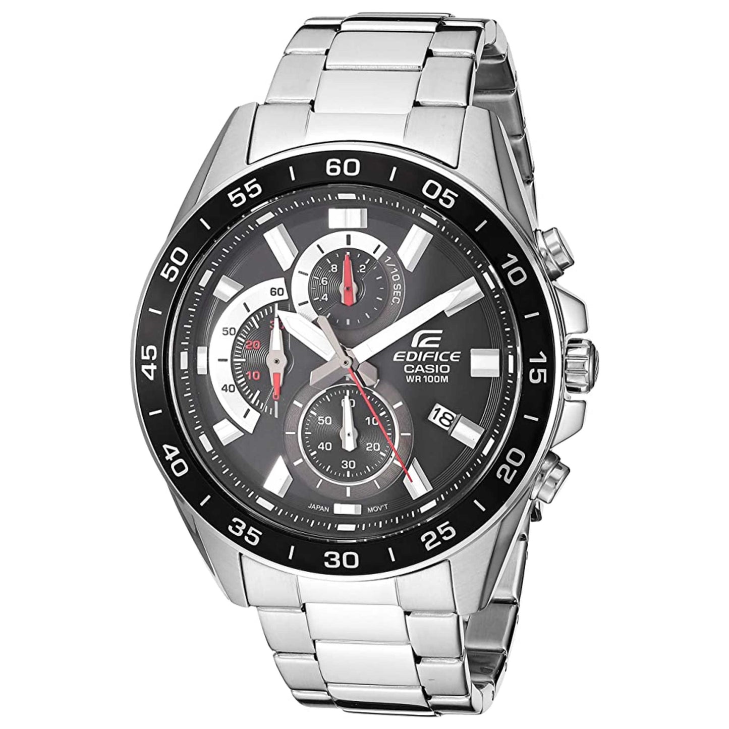 Front view of Casio Edifice Men's Quartz Watch EFV-550D-1AVUDF