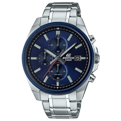 Front view of Casio Edifice Men's Quartz Watch EFV-610DB-2AVUDF