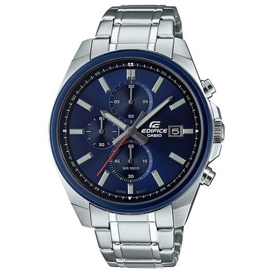 Front view of Casio Edifice Men's Quartz Watch EFV-610DB-2AVUDF
