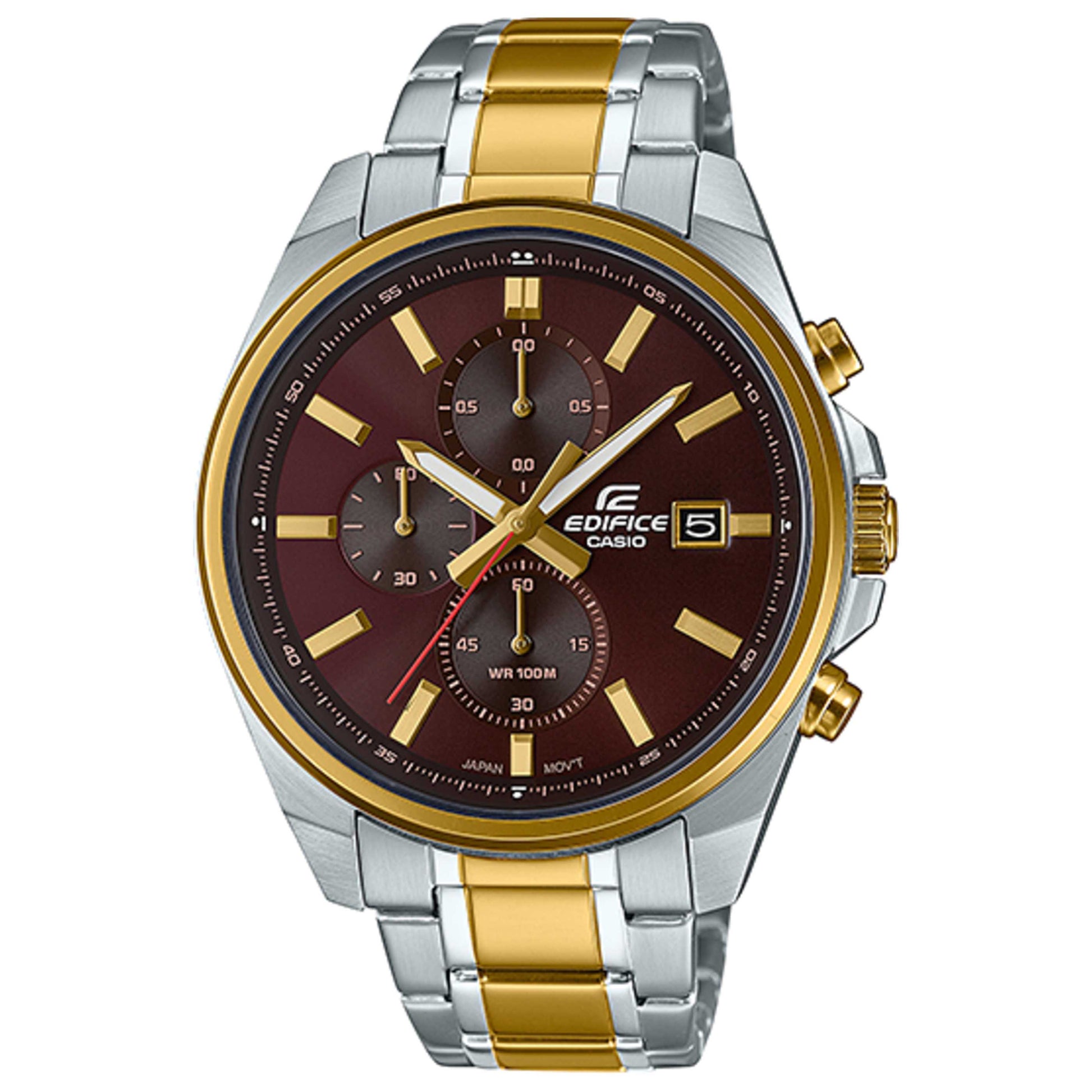 Front view of Casio Edifice Men's Quartz Watch EFV-610SG-5AVUDF