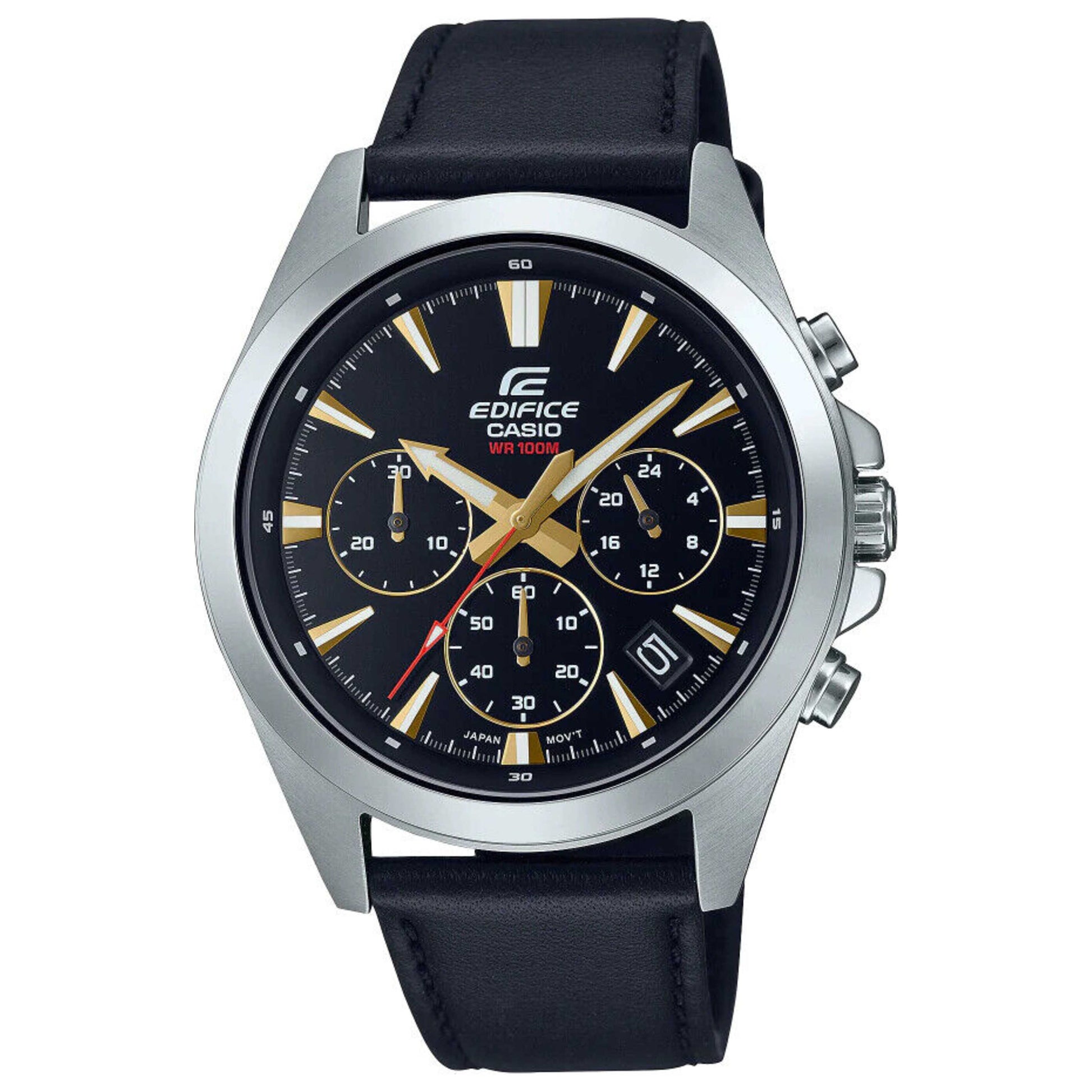 Front view of Casio Edifice Men's Quartz Watch EFV-630L-1AVUDF