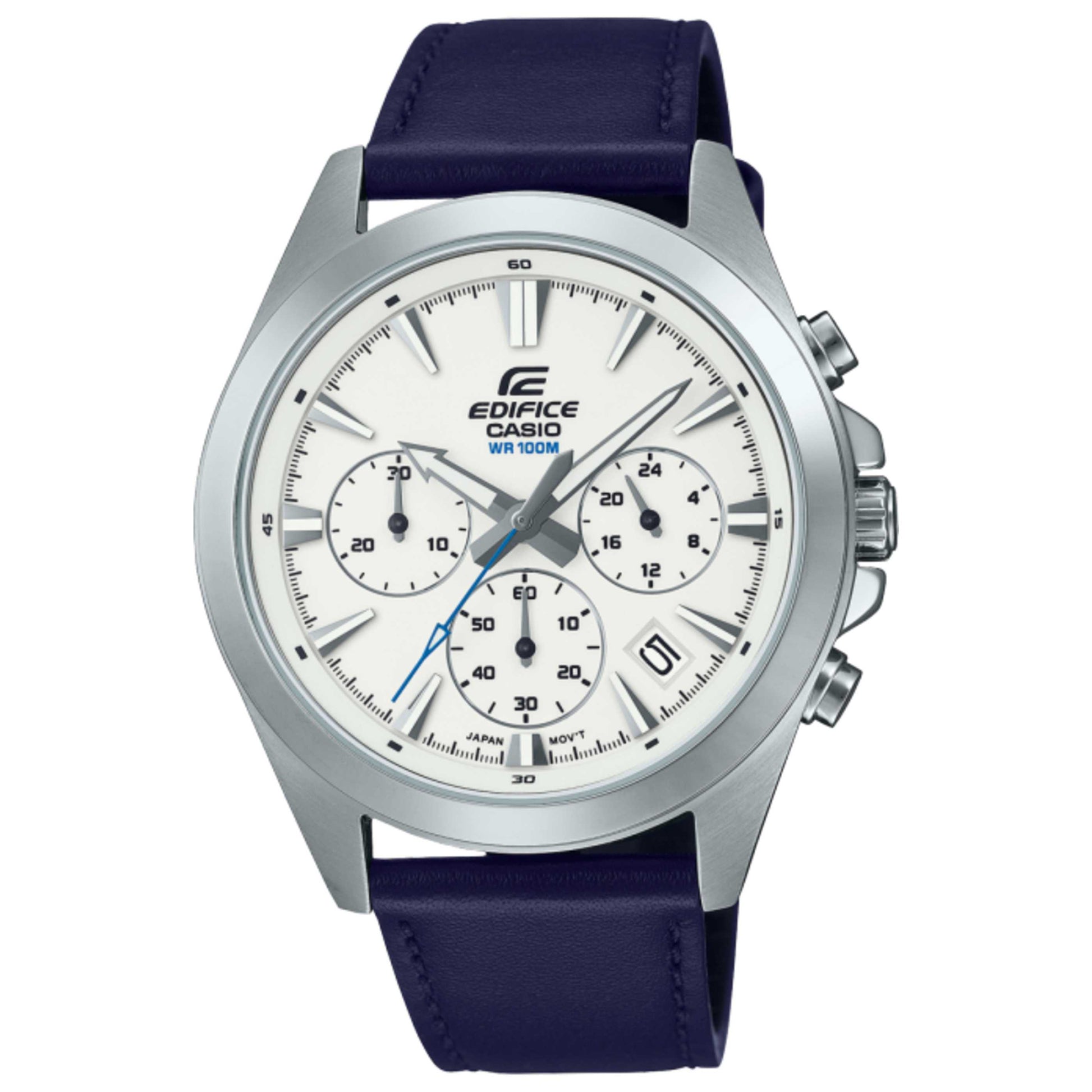 Front view of Casio Edifice Men's Quartz Watch EFV-630L-7AVUDF