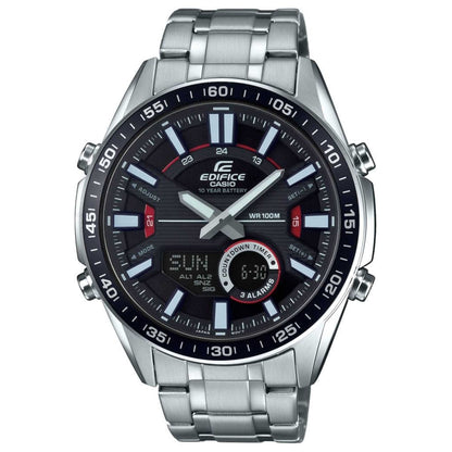 Front view of Casio Edifice Men's Quartz Watch EFV-C100D-1AVDF