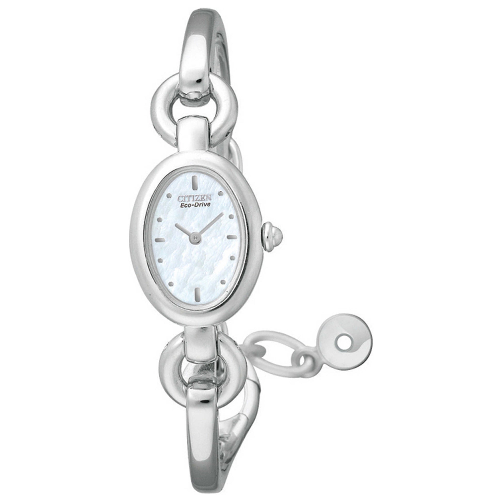 Front view of Citizen Silhouette Women's Solar Powered Quartz Eco-Drive Watch EG2410-58N