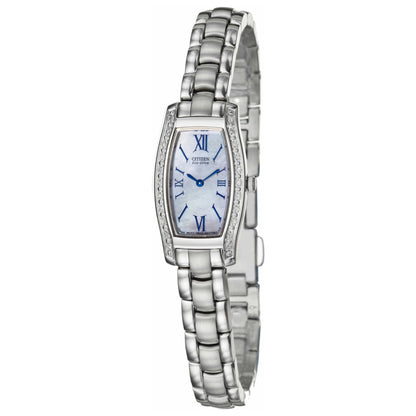 Front view of Citizen Silhouette Women's Solar Powered Quartz Eco-Drive Watch EG2550-59D