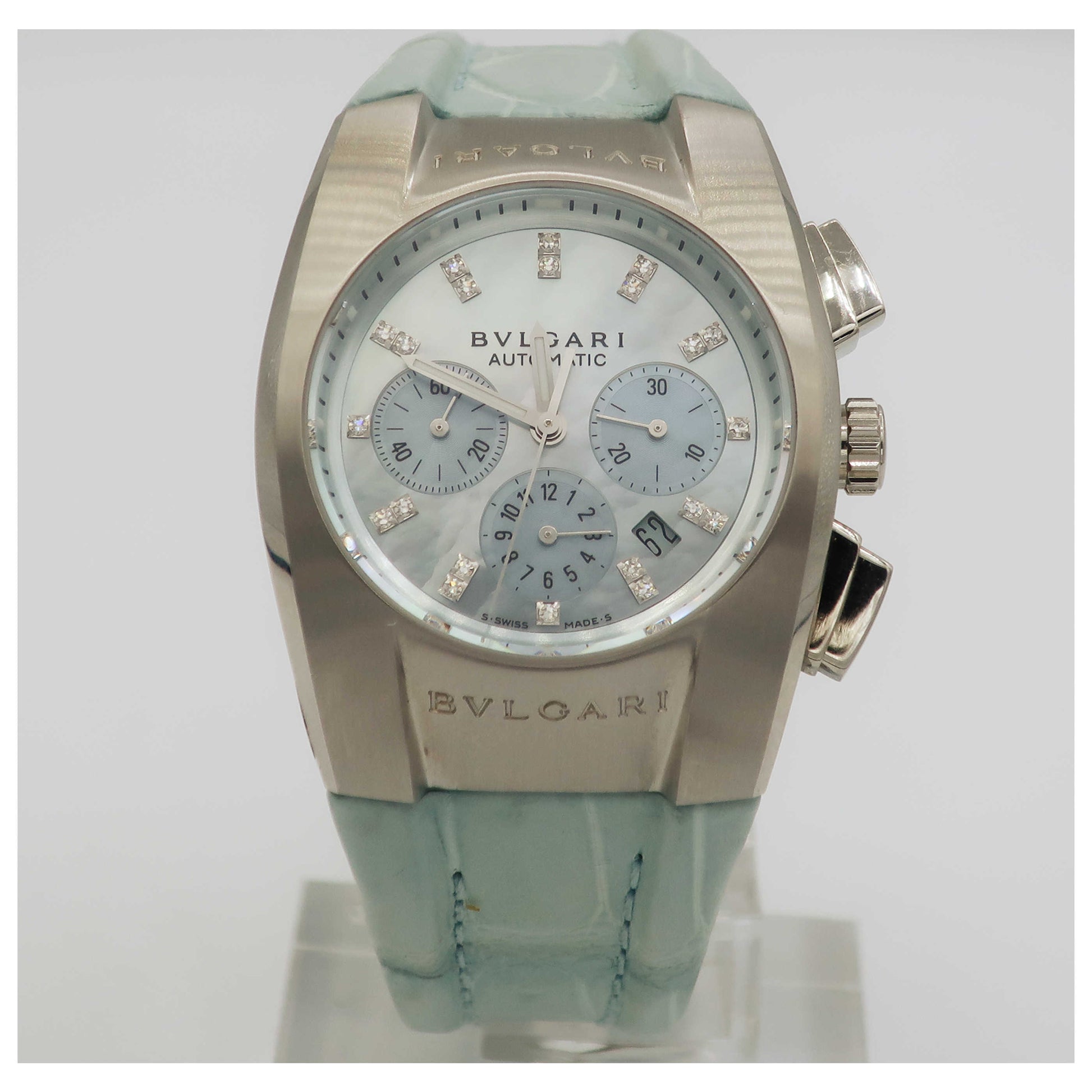 Front view of Bulgari Ergon Women's Automatic Watch EG35C3SLDCH-12-PO