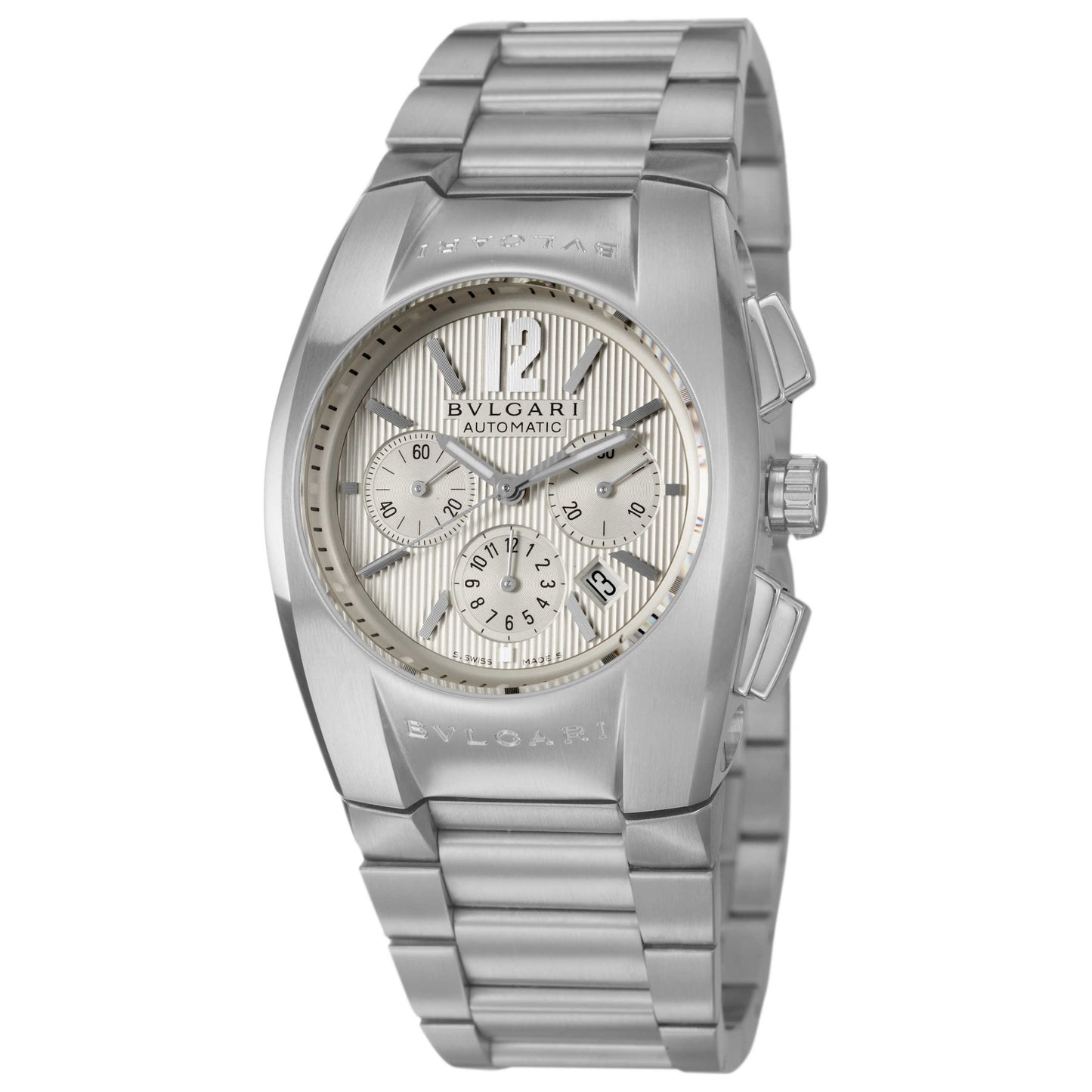 Front view of Bulgari Ergon Men's Automatic Watch EG35C6SSDCH