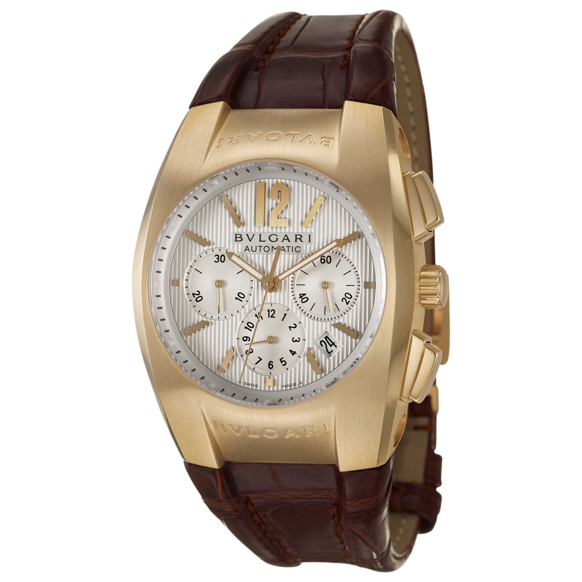 Front view of Bulgari Ergon Men's Automatic Watch EG40C6GLDCH