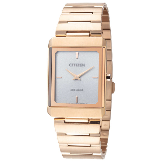 Front view of Citizen Stiletto Unisex Solar Powered Quartz Eco-Drive Watch EG6013-56A