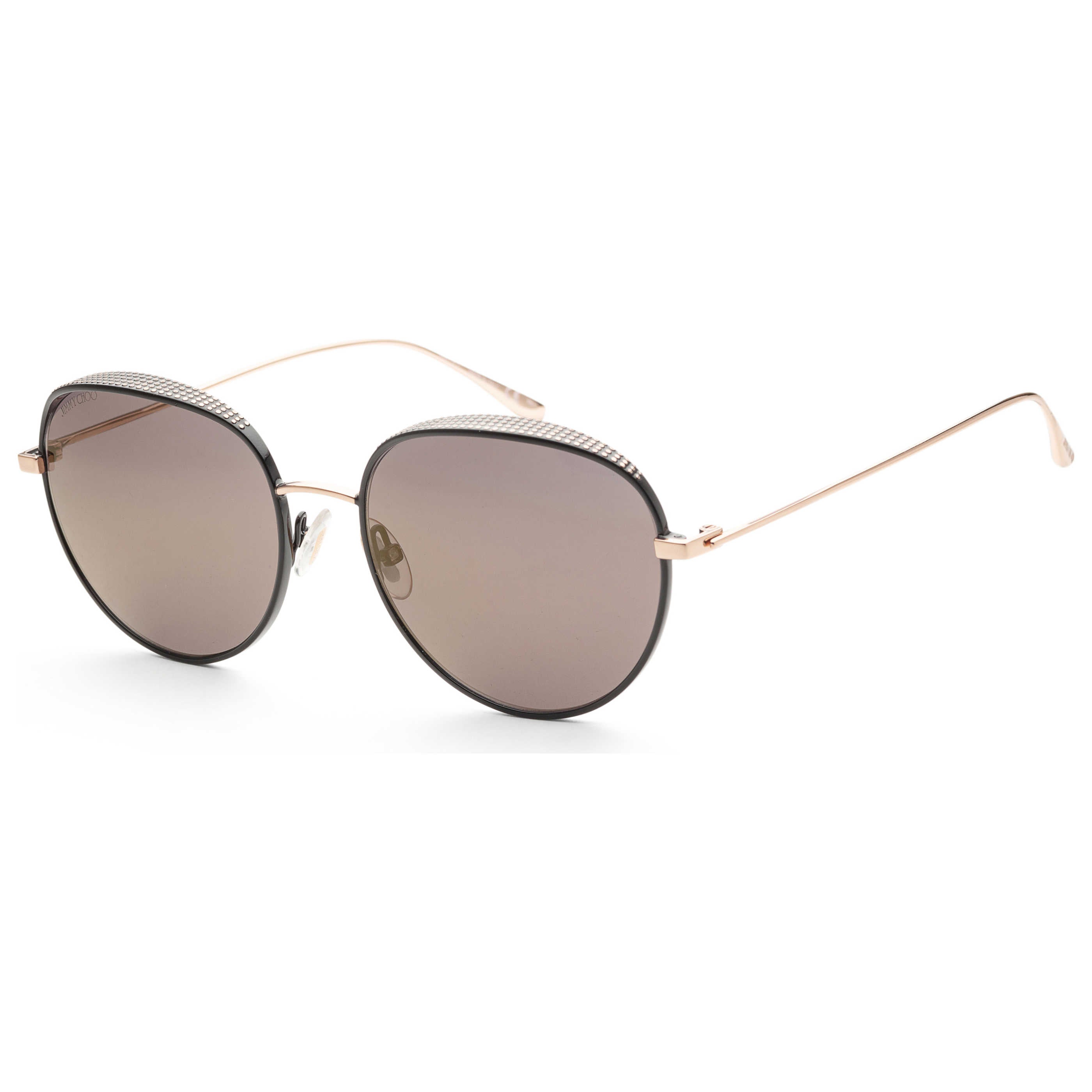 JIMMY CHOO(ジミーチュウ) サングラス美品  - ELLO/S ダークグレー×シルバー Jimmy Choo Women's Sunglasses ELLO-S-0PL0-56-18 – Ashford.com