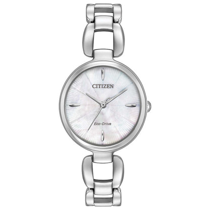 Front view of Citizen L Women's Solar Watch EM0420-54D