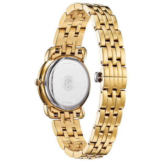 Left view of Citizen JOLIE Women's Solar Powered Quartz Eco-Drive Watch EM0692-54D