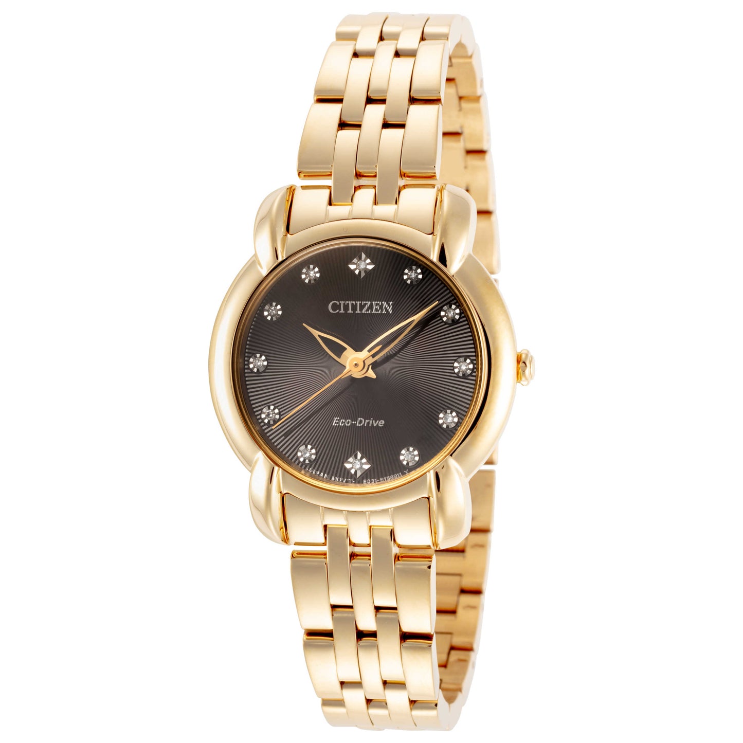 Front view of Citizen Jolie Women's Solar Powered Quartz Eco-Drive Watch EM0712-59E