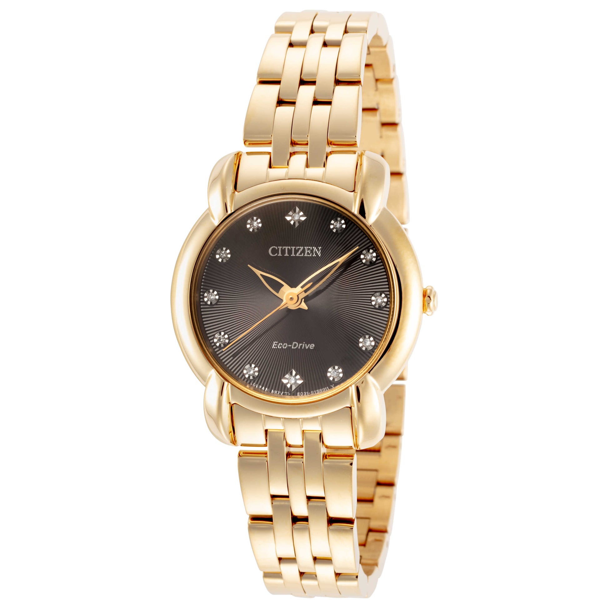 Front view of Citizen Jolie Women's Solar Powered Quartz Eco-Drive Watch EM0712-59E