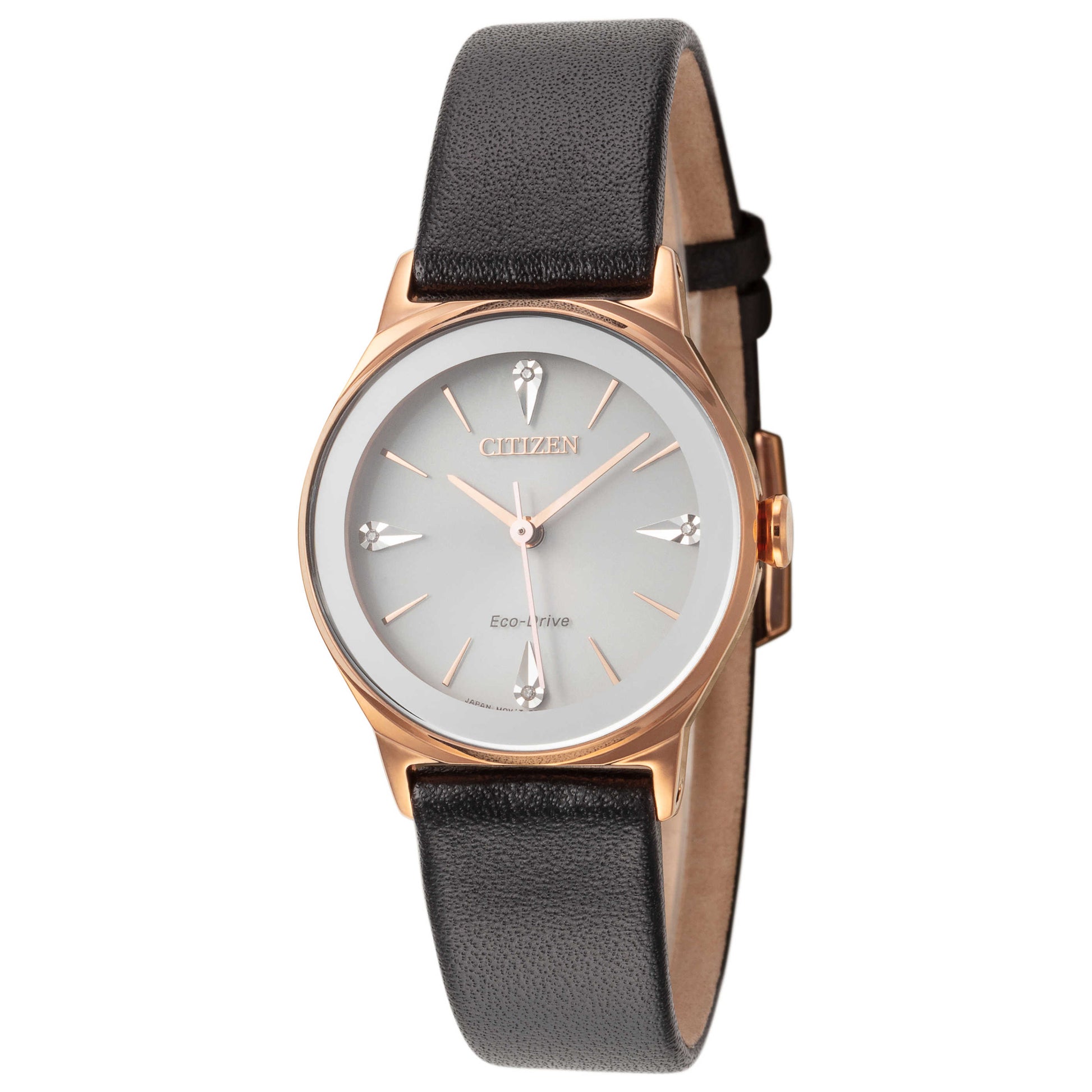 Front view of Citizen Axiom Women's Solar Watch EM0733-08A