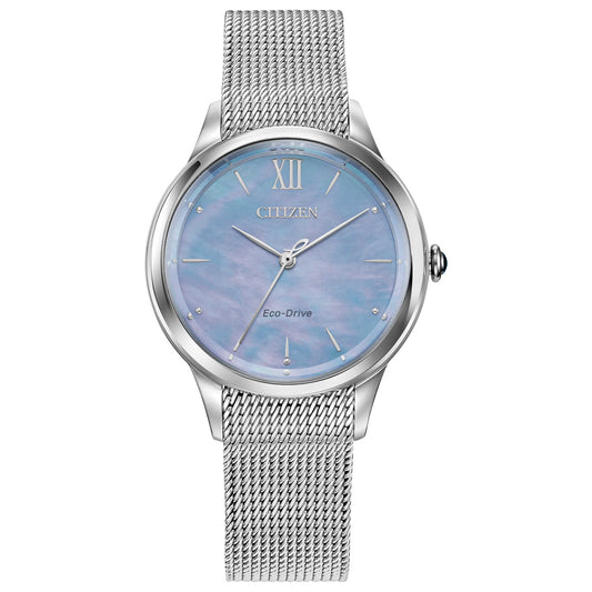 Front view of Citizen Classic Women's Solar Watch EM0810-50N