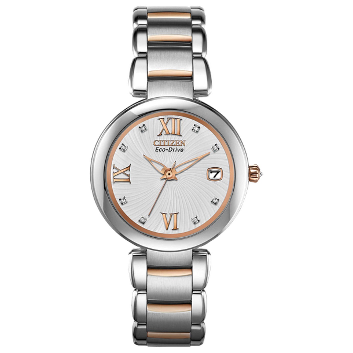 Front view of Citizen Marne Women's Solar Powered Quartz Eco-Drive Watch EO1116-57A