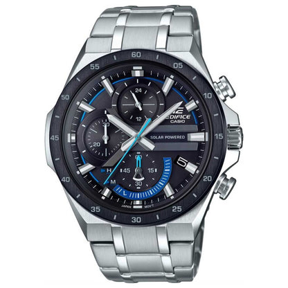 Front view of Casio Edifice Men's Solar Watch EQS-920DB-1BVUDF