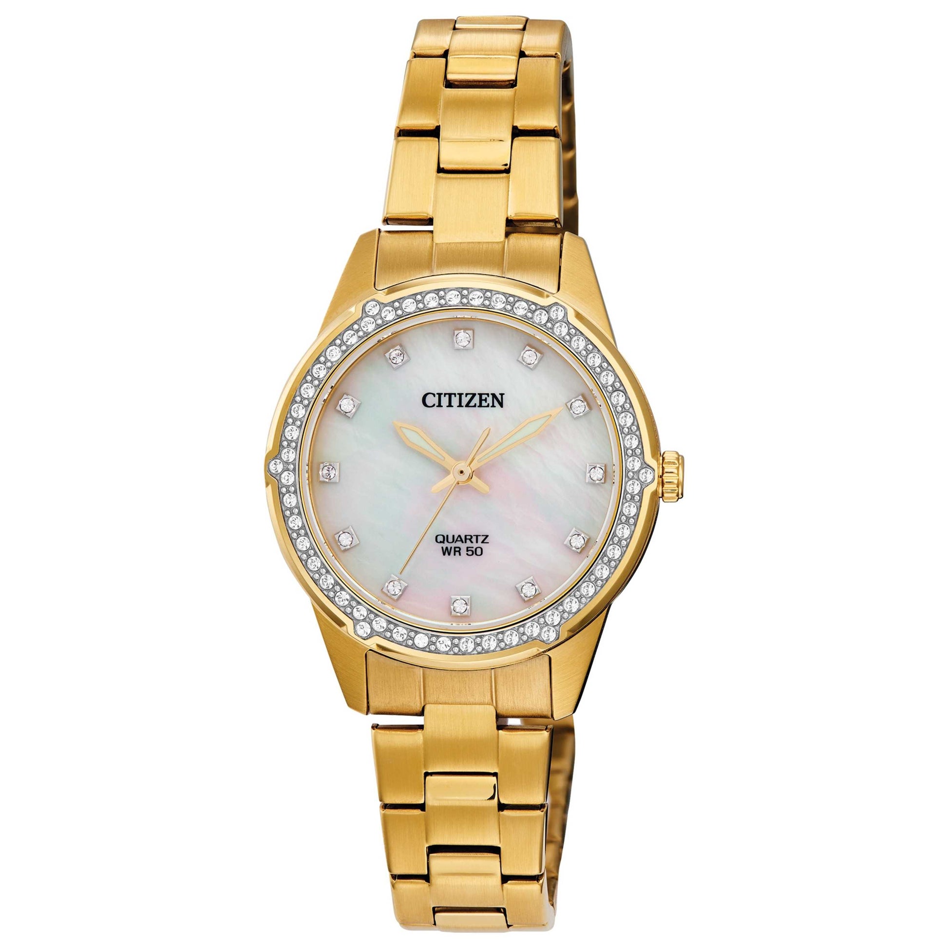 Front view of Citizen Classic Women's Solar Powered Quartz Eco-Drive Watch ER0222-56D