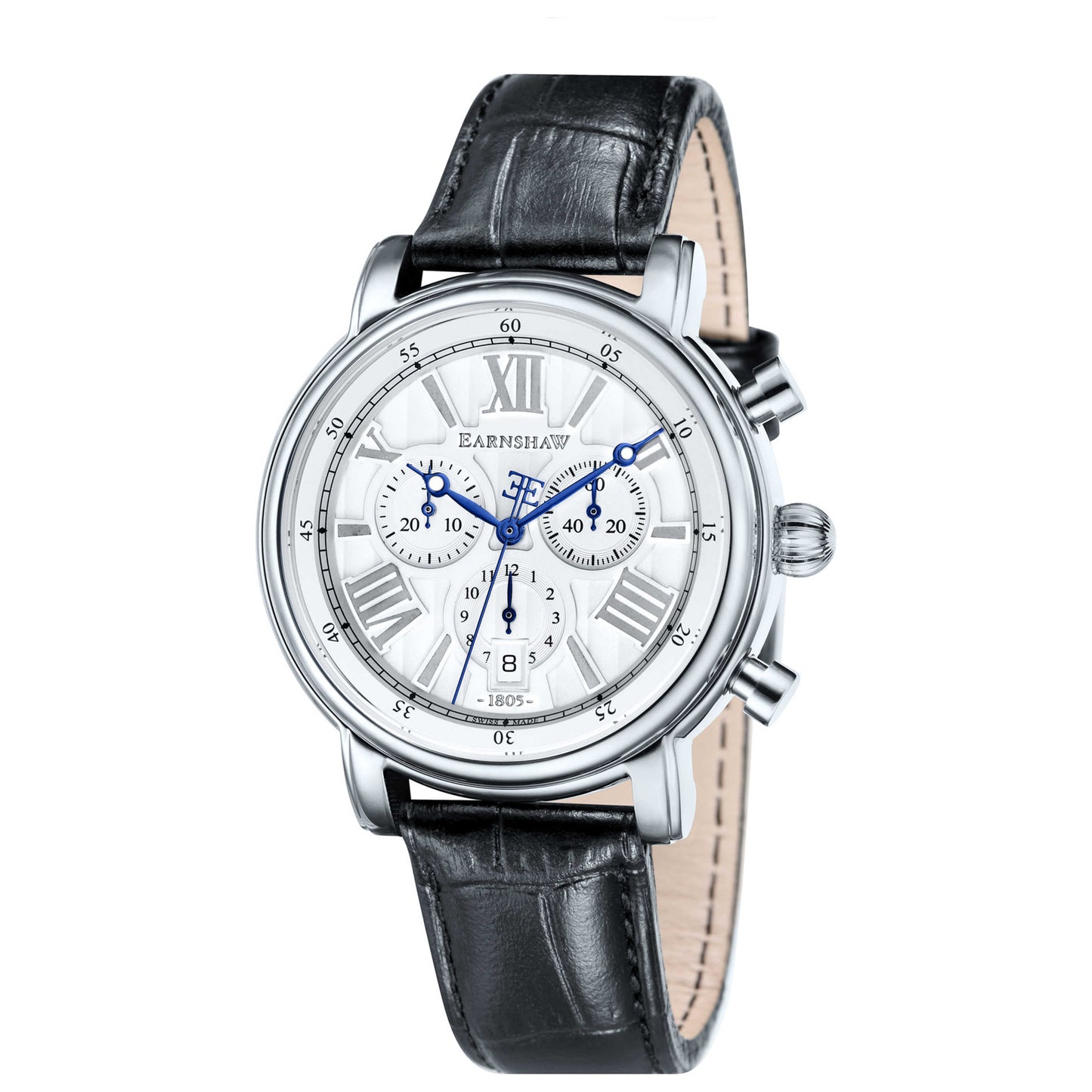 Front view of Thomas Earnshaw Longcase Men's Quartz Watch ES-0016-01