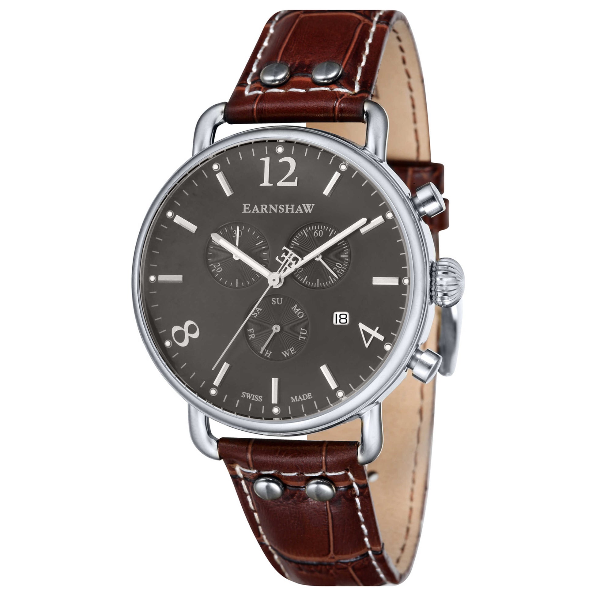 Front view of Thomas Earnshaw Investigator Men's Quartz Watch ES-0020-01