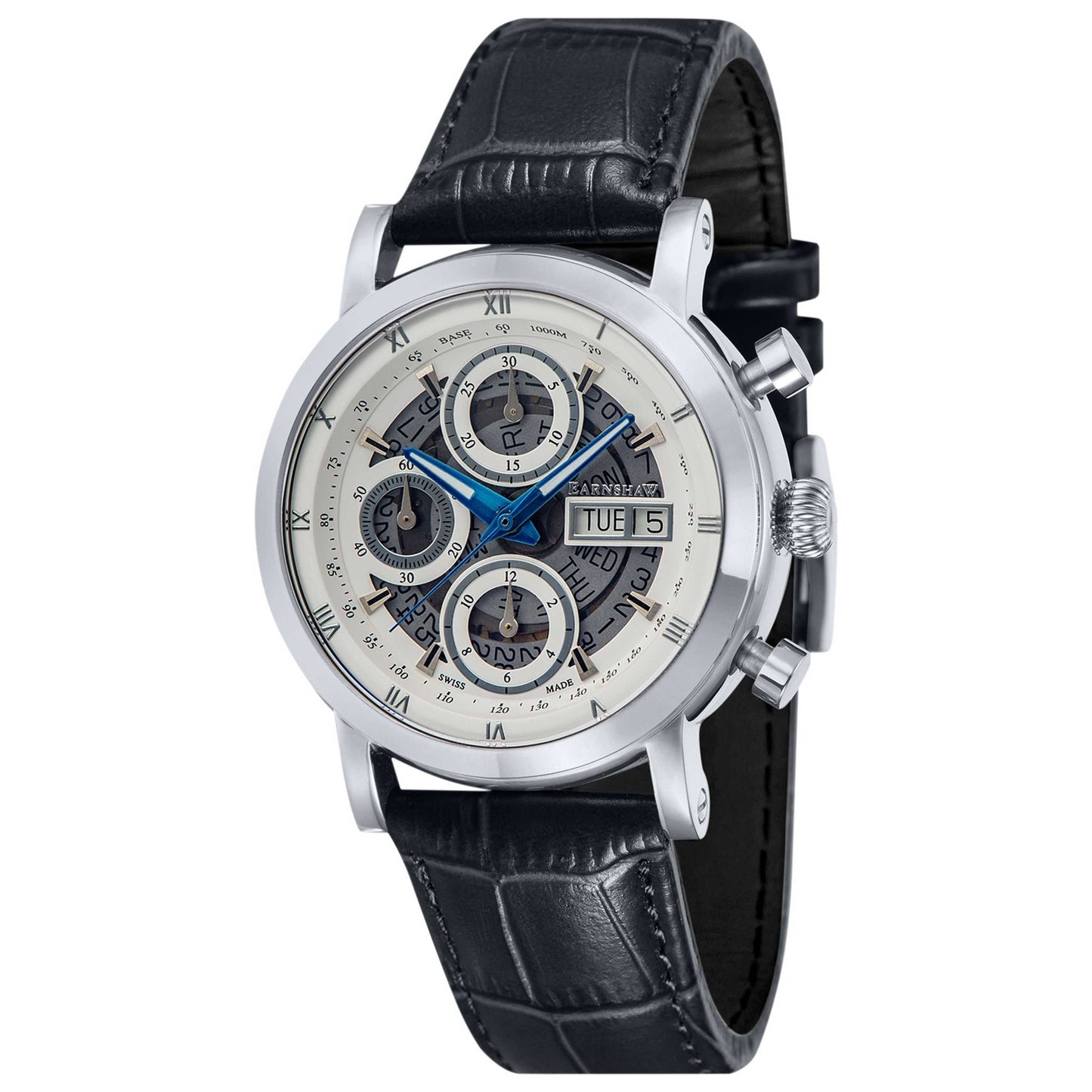 Front view of Thomas Earnshaw Longcase Men's Automatic Watch ES-0033-01