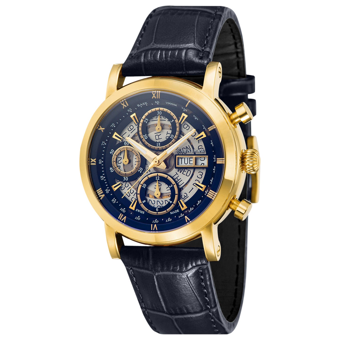 Front view of Thomas Earnshaw Longcase Men's Automatic Watch ES-0033-02