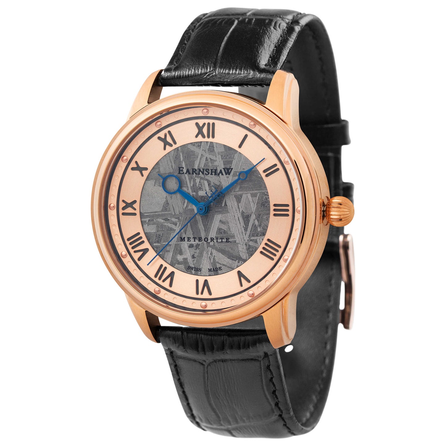Front view of Thomas Earnshaw Longitude Meteorite Men's Quartz Watch ES-0034-06