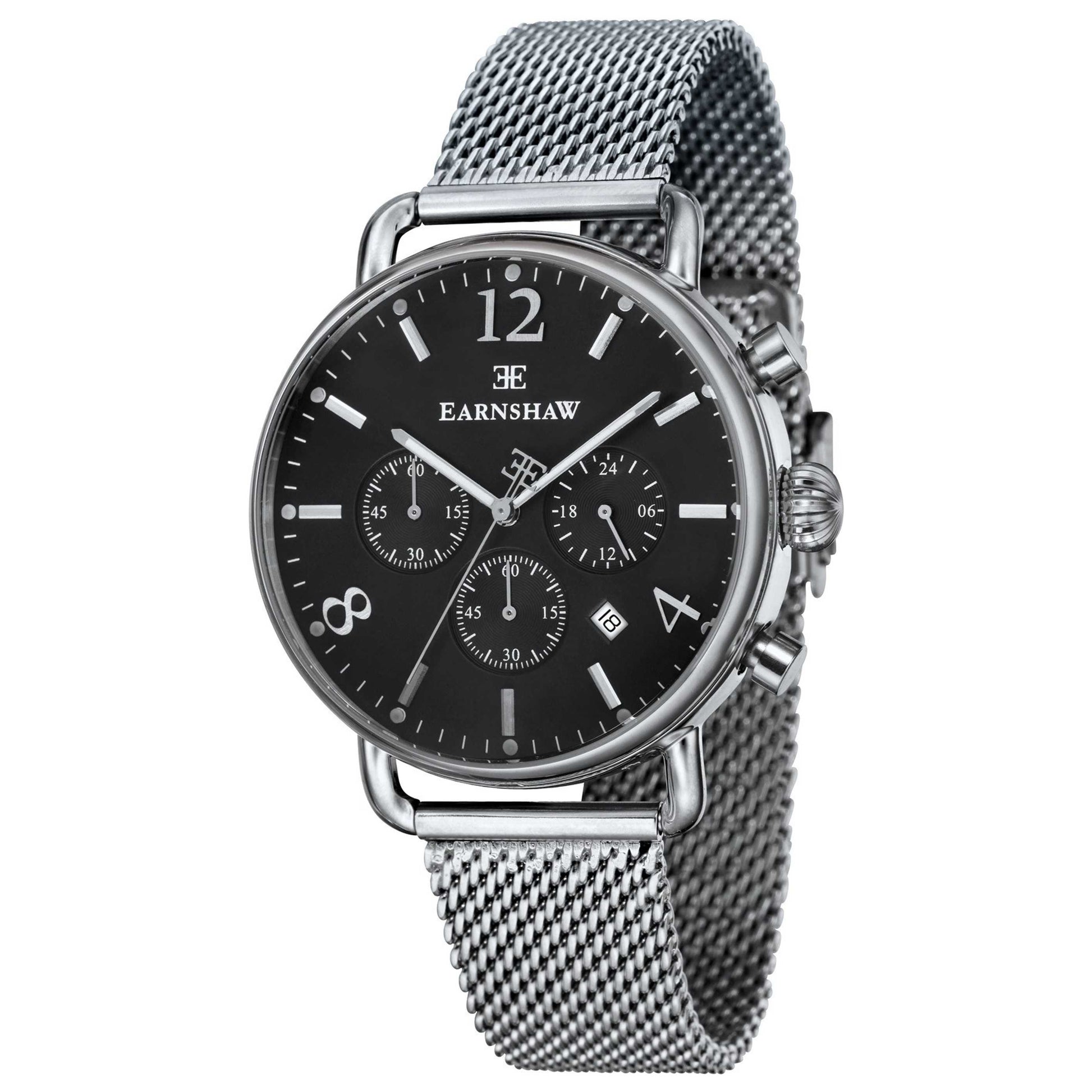 Front view of Thomas Earnshaw Investigator Men's Quartz Watch ES-8001-11