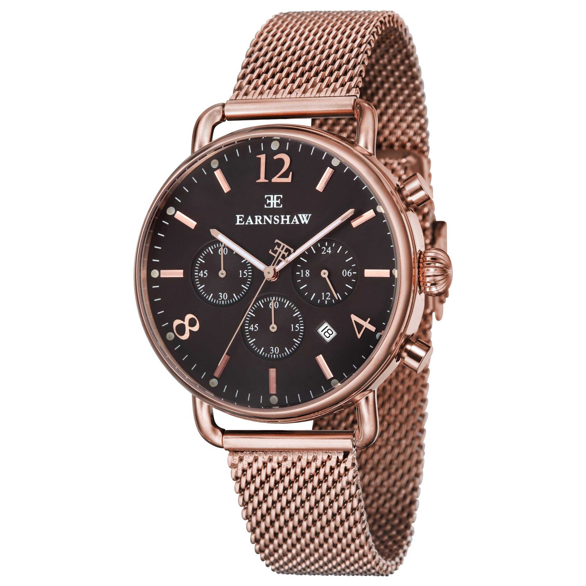 Front view of Thomas Earnshaw Investigator Men's Quartz Watch ES-8001-66