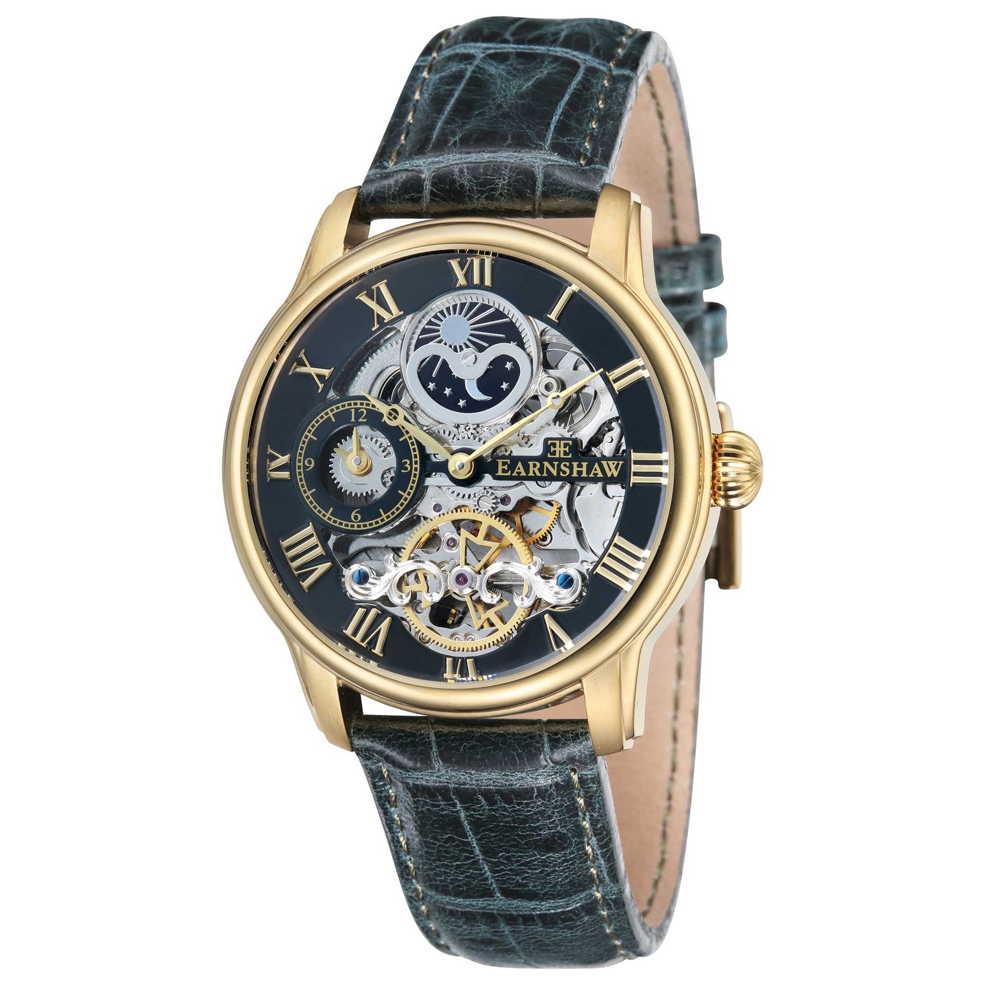 Front view of Thomas Earnshaw Longitude Men's Automatic Watch ES-8006-09