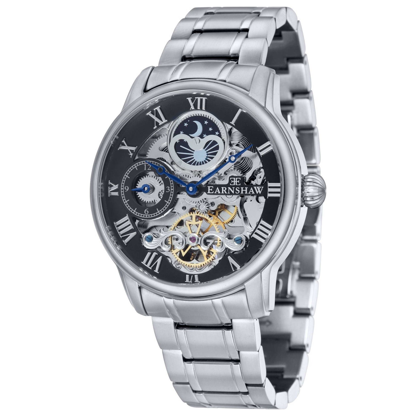 Front view of Thomas Earnshaw Longitude Men's Automatic Watch ES-8006-11