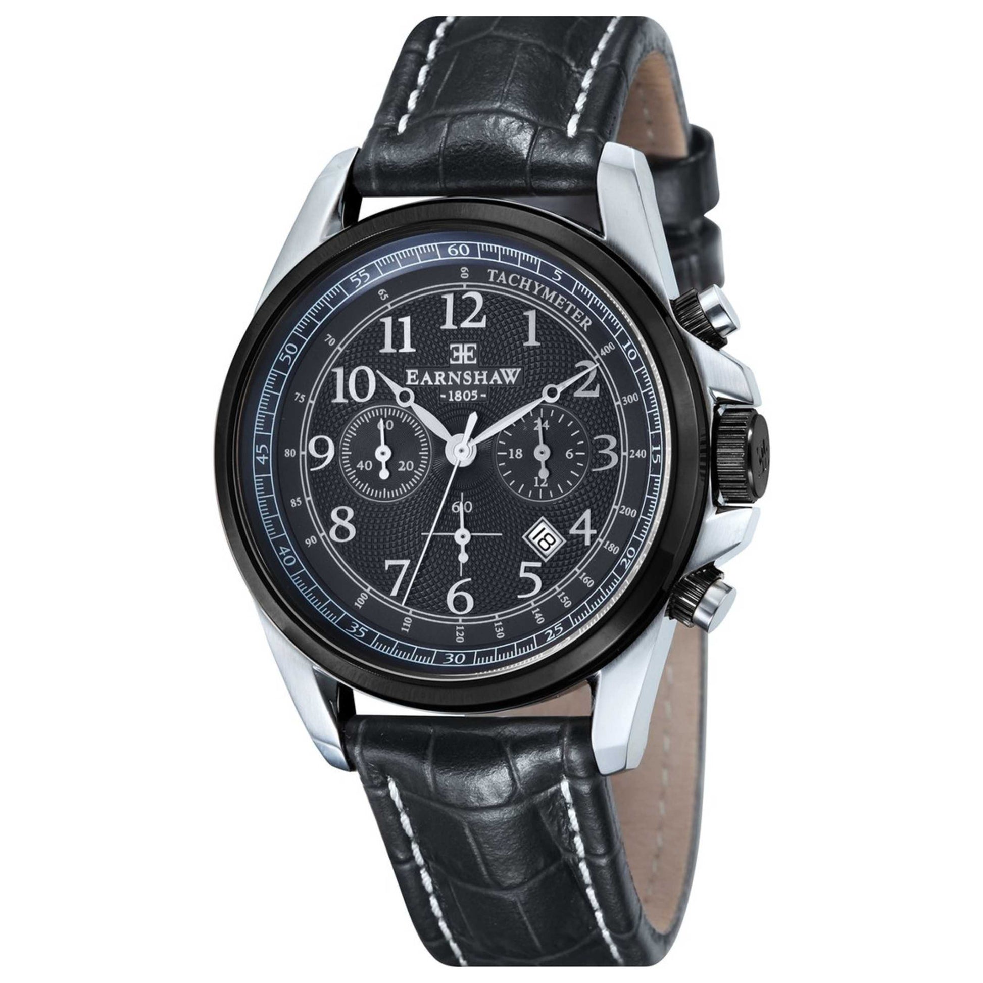 Front view of Thomas Earnshaw Commodore Men's Quartz Watch ES-8028-02