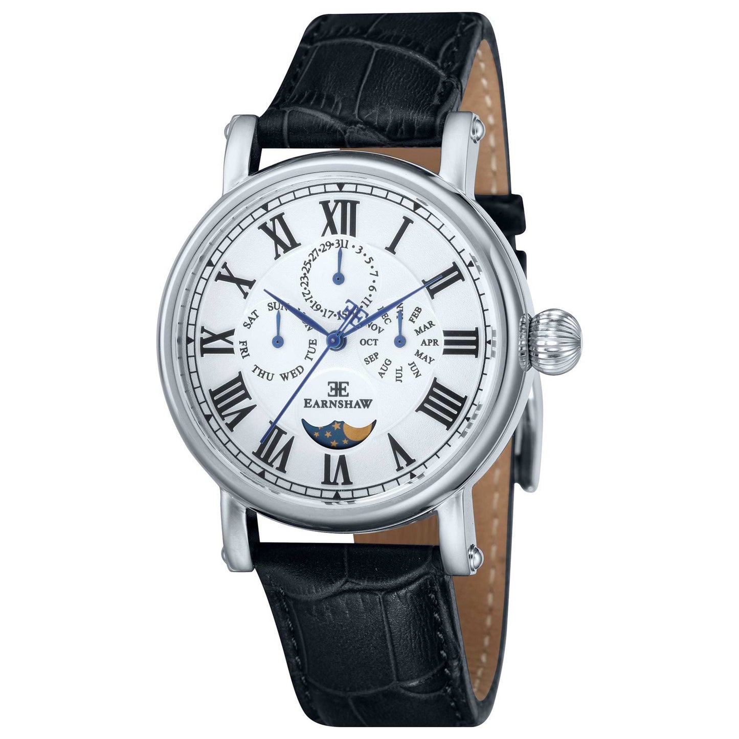 Front view of Thomas Earnshaw Maskelyne Men's Quartz Watch ES-8031-01