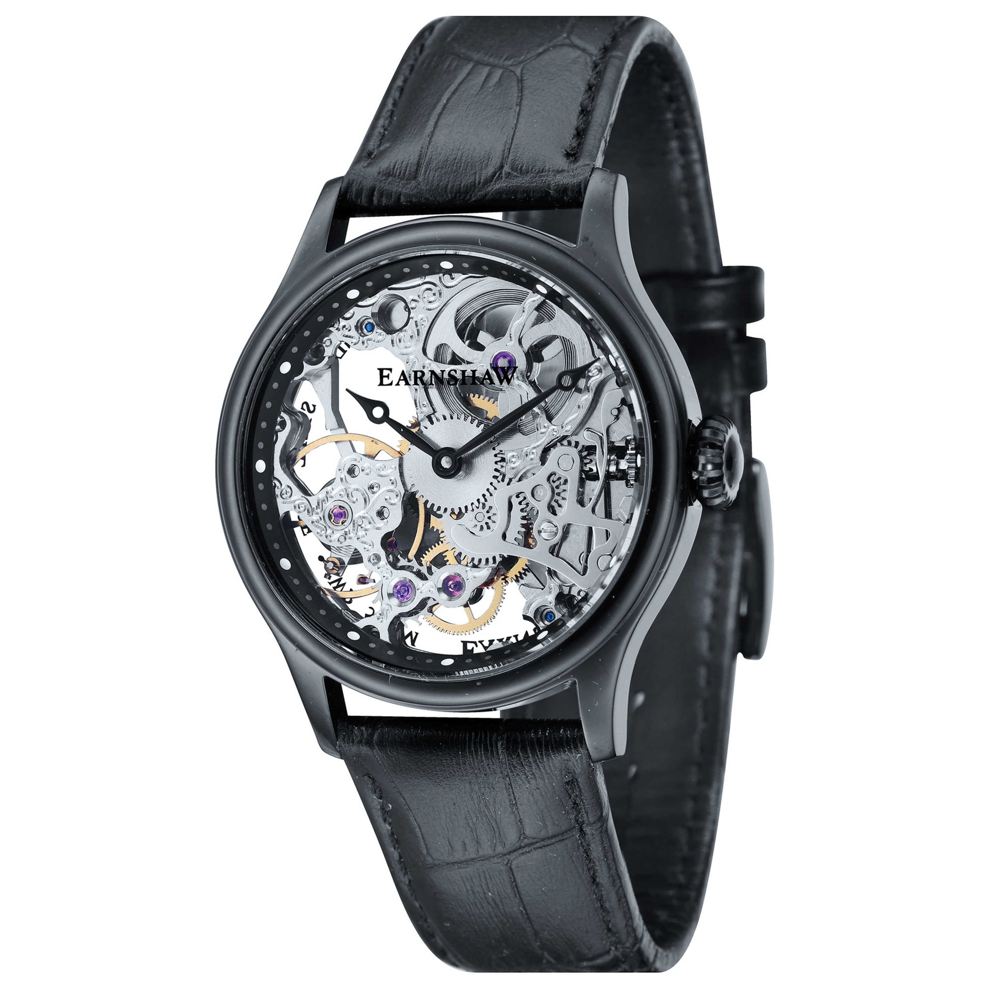 Front view of Thomas Earnshaw Bauer Men's Manual-Wind Watch ES-8049-04