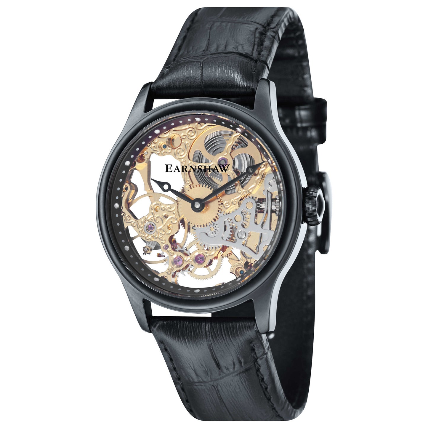 Front view of Thomas Earnshaw Bauer Men's Manual-Wind Watch ES-8049-08