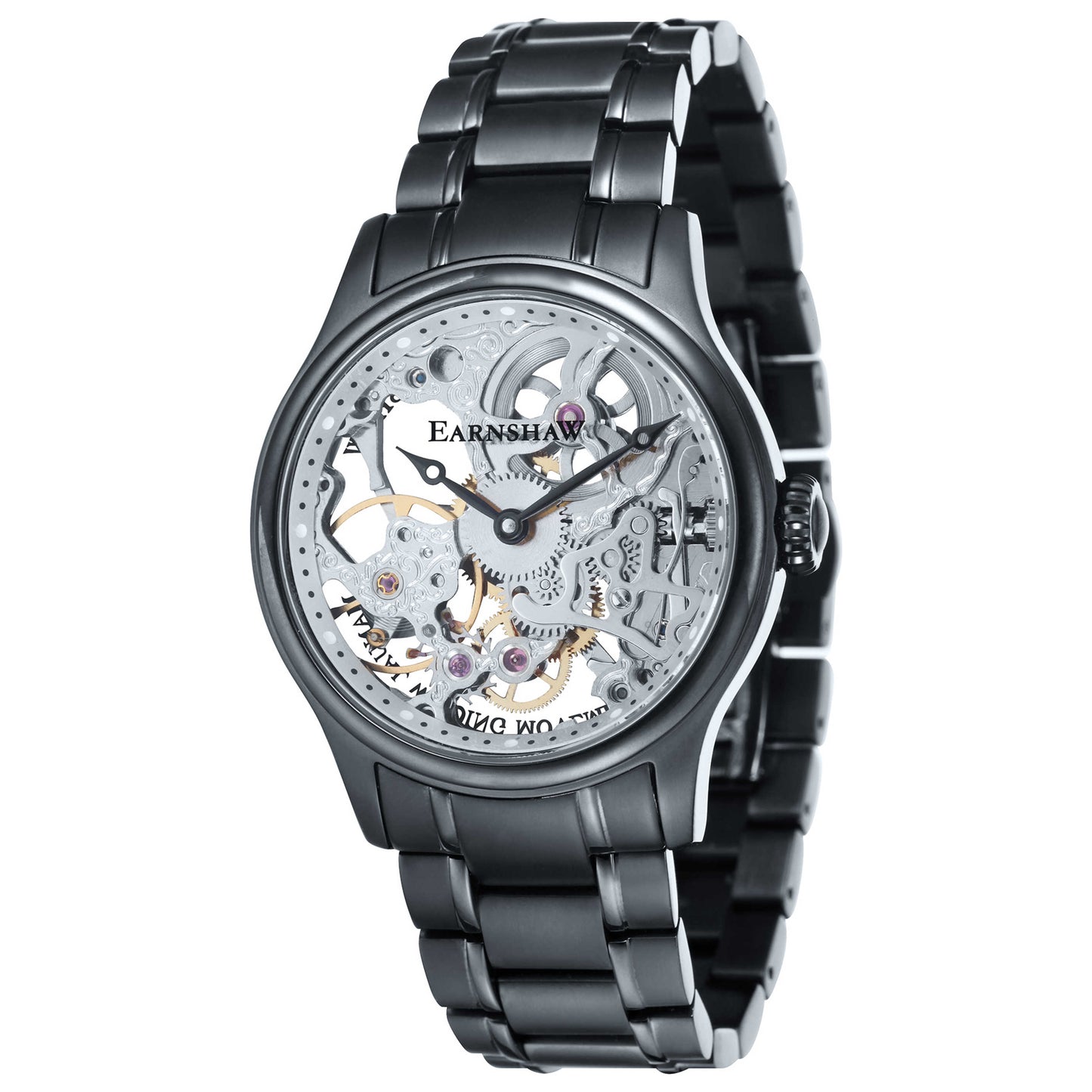 Front view of Thomas Earnshaw Bauer Men's Manual-Wind Watch ES-8049-44
