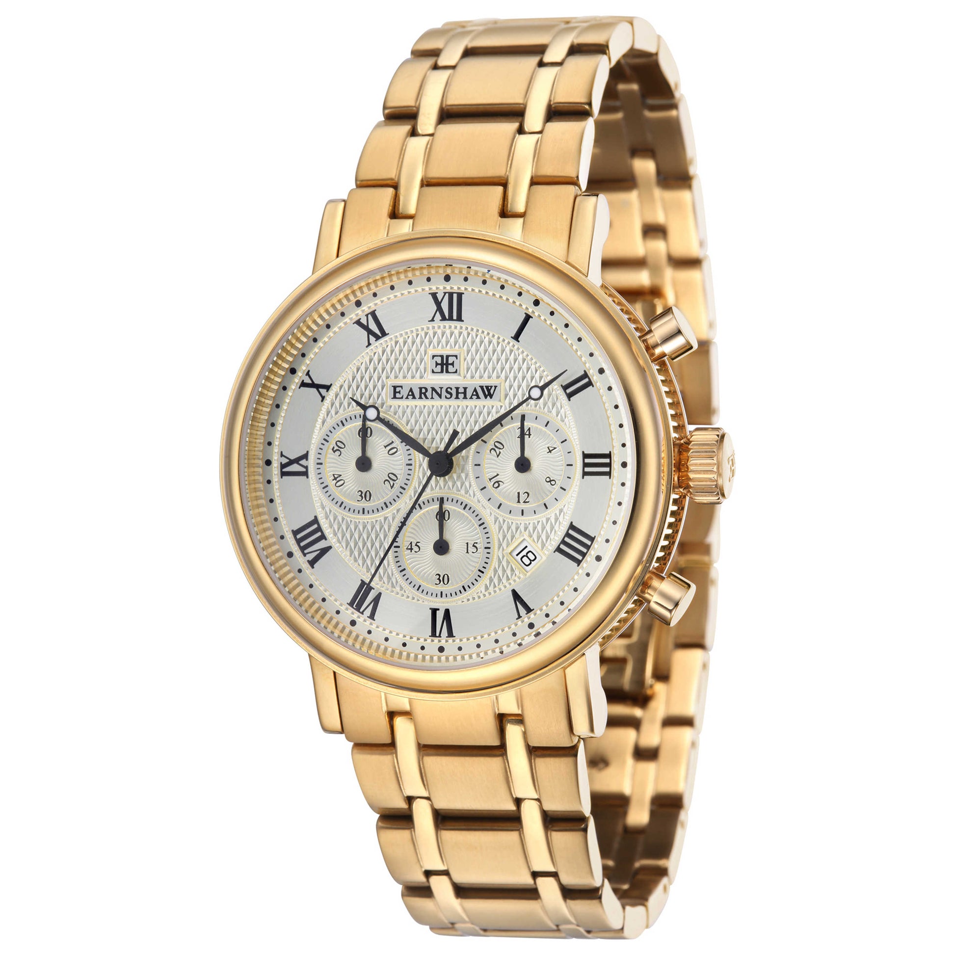 Front view of Thomas Earnshaw Beaufort Men's Manual-Wind Watch ES-8051-22