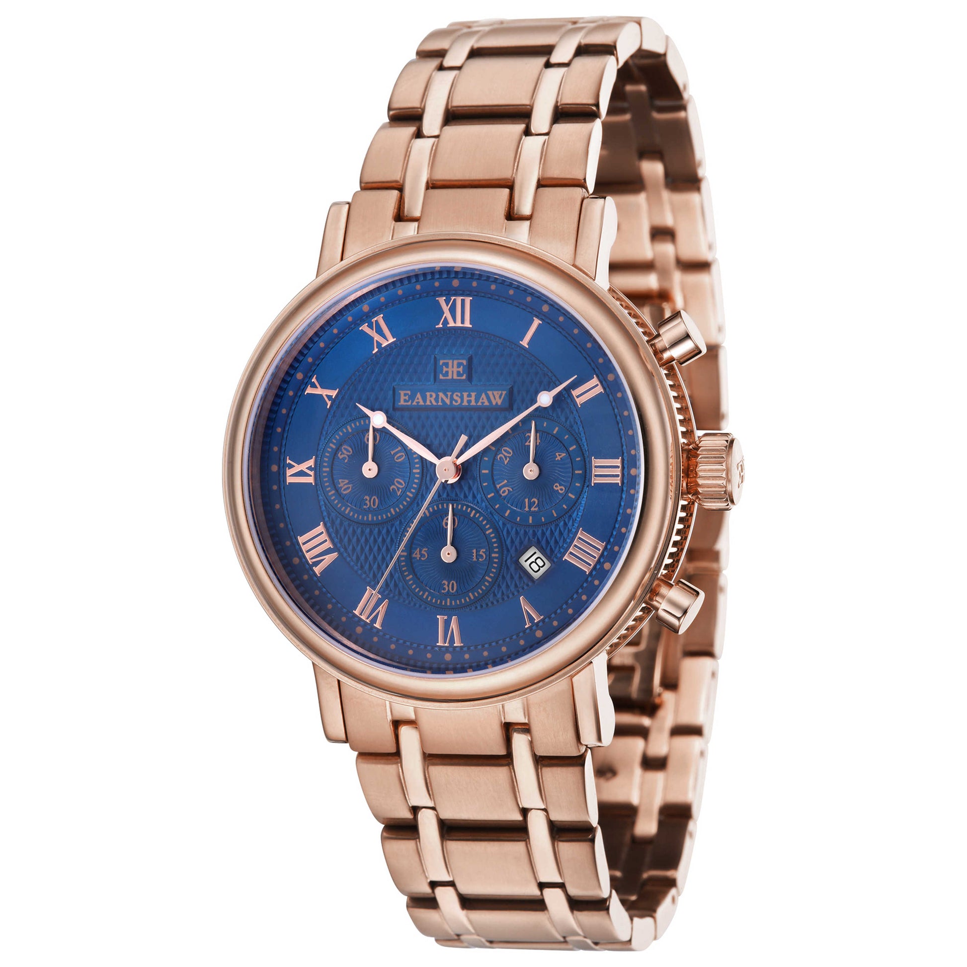 Front view of Thomas Earnshaw Beaufort Men's Manual-Wind Watch ES-8051-33