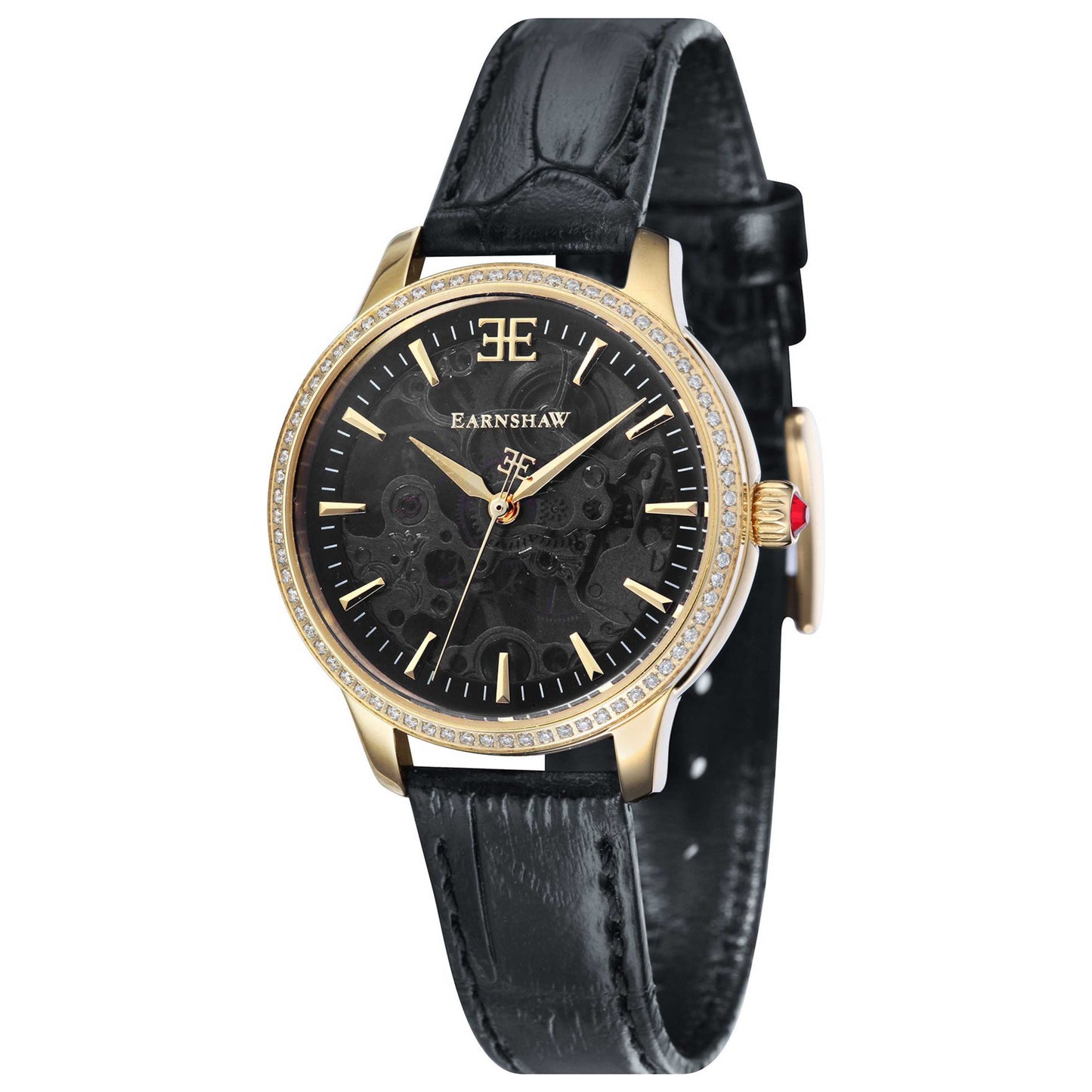 Front view of Thomas Earnshaw Lady Australis Women's Manual-Wind Watch ES-8056-01