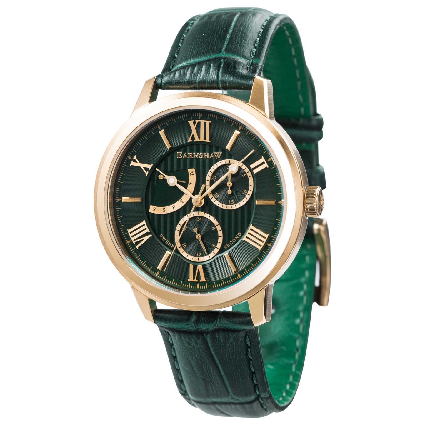 Front view of Thomas Earnshaw Cornwall Men's Quartz Watch ES-8060-02