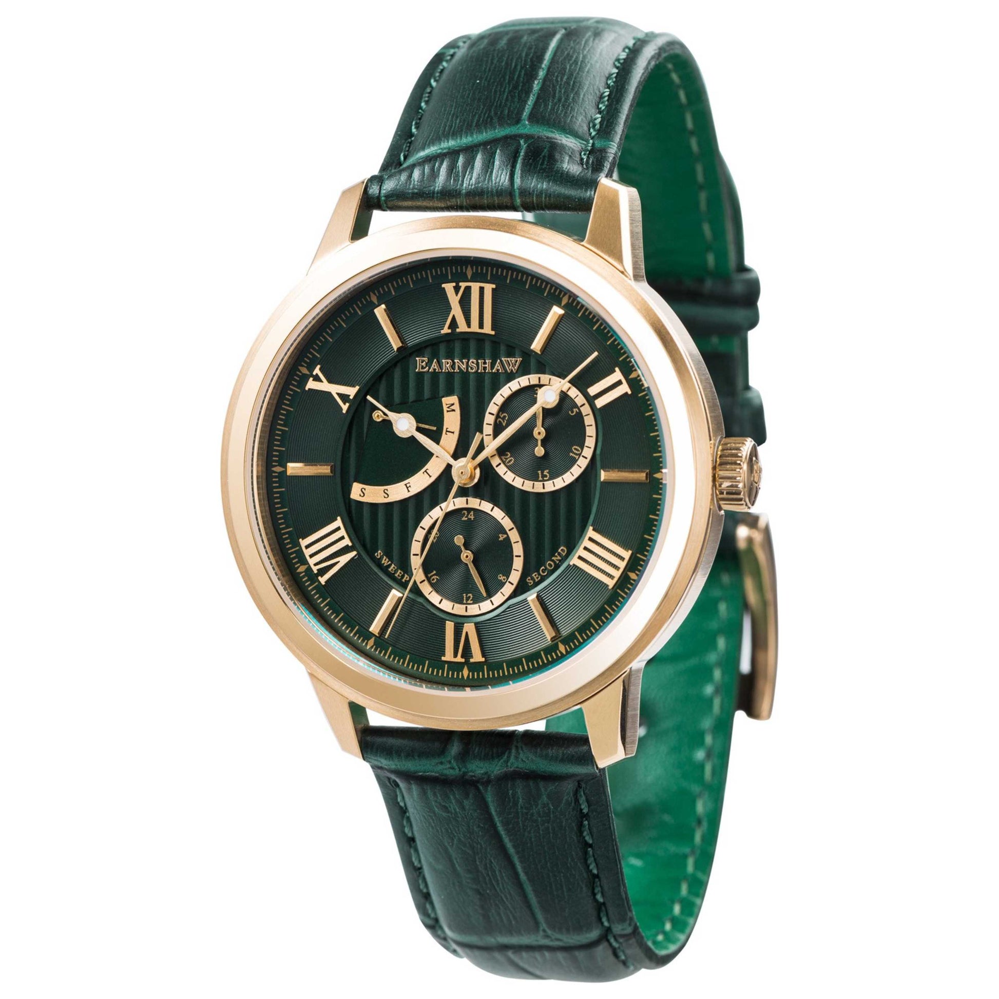 Front view of Thomas Earnshaw Cornwall Men's Quartz Watch ES-8060-02