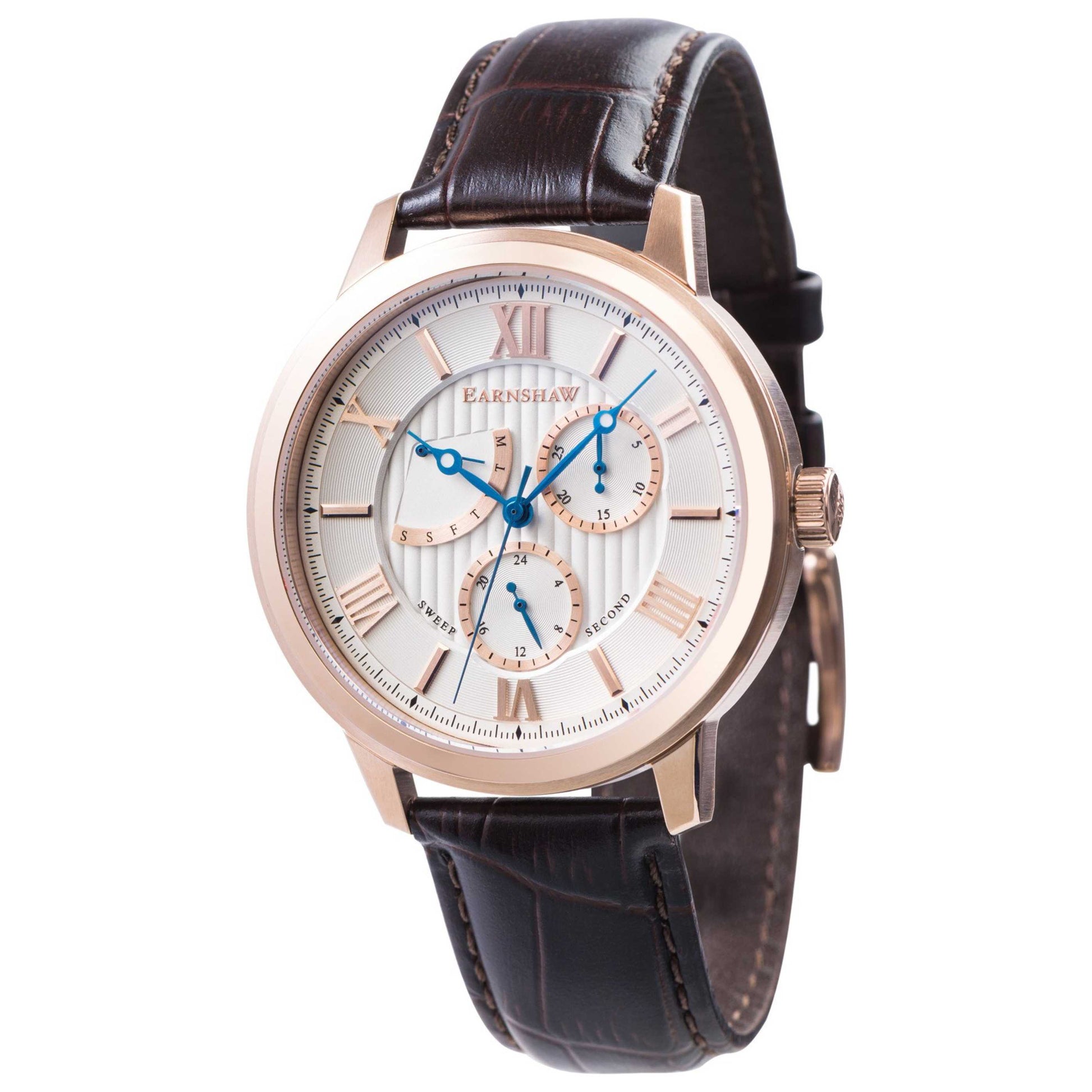 Front view of Thomas Earnshaw Cornwall Men's Quartz Watch ES-8060-03