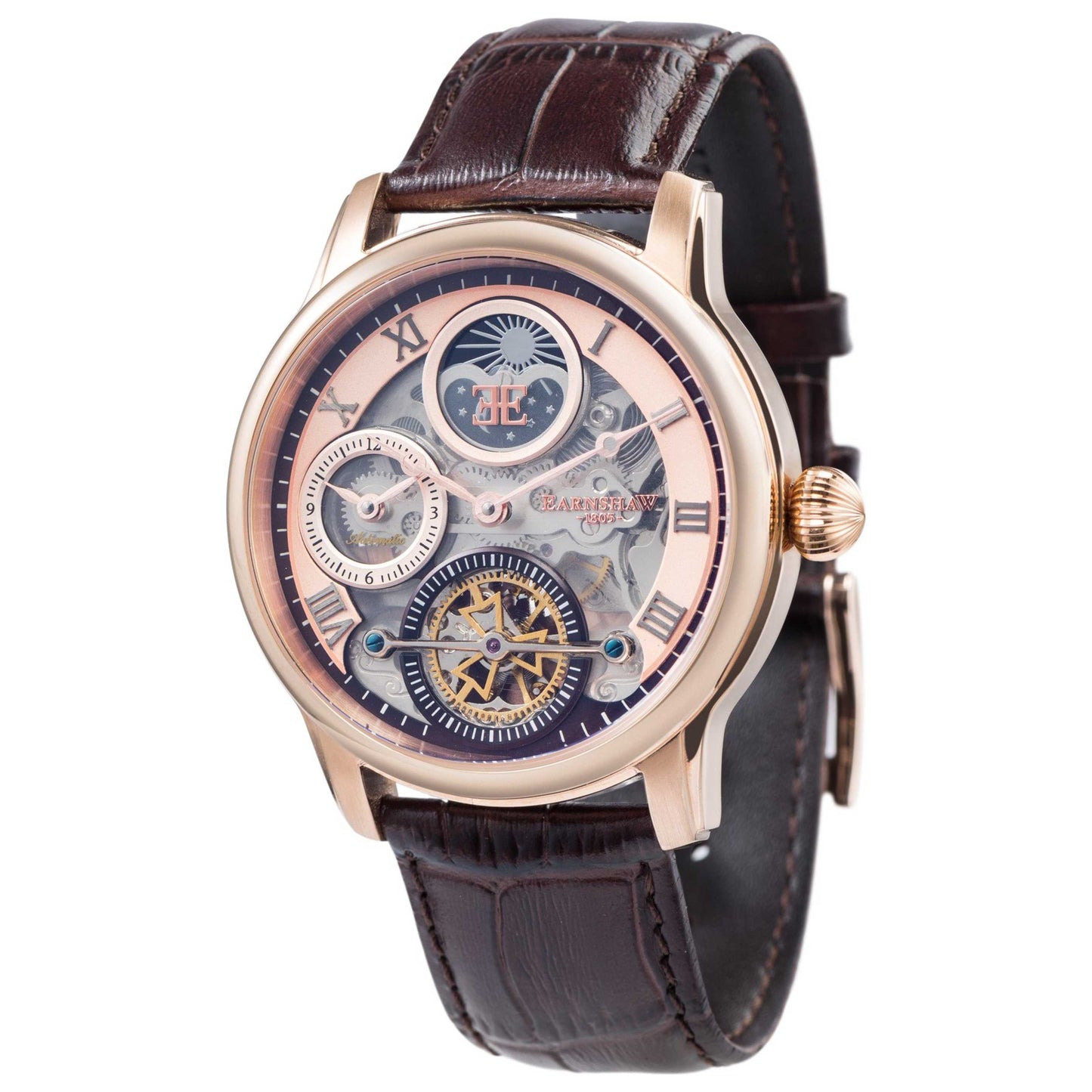 Front view of Thomas Earnshaw Longitude Men's Automatic Watch ES-8063-02