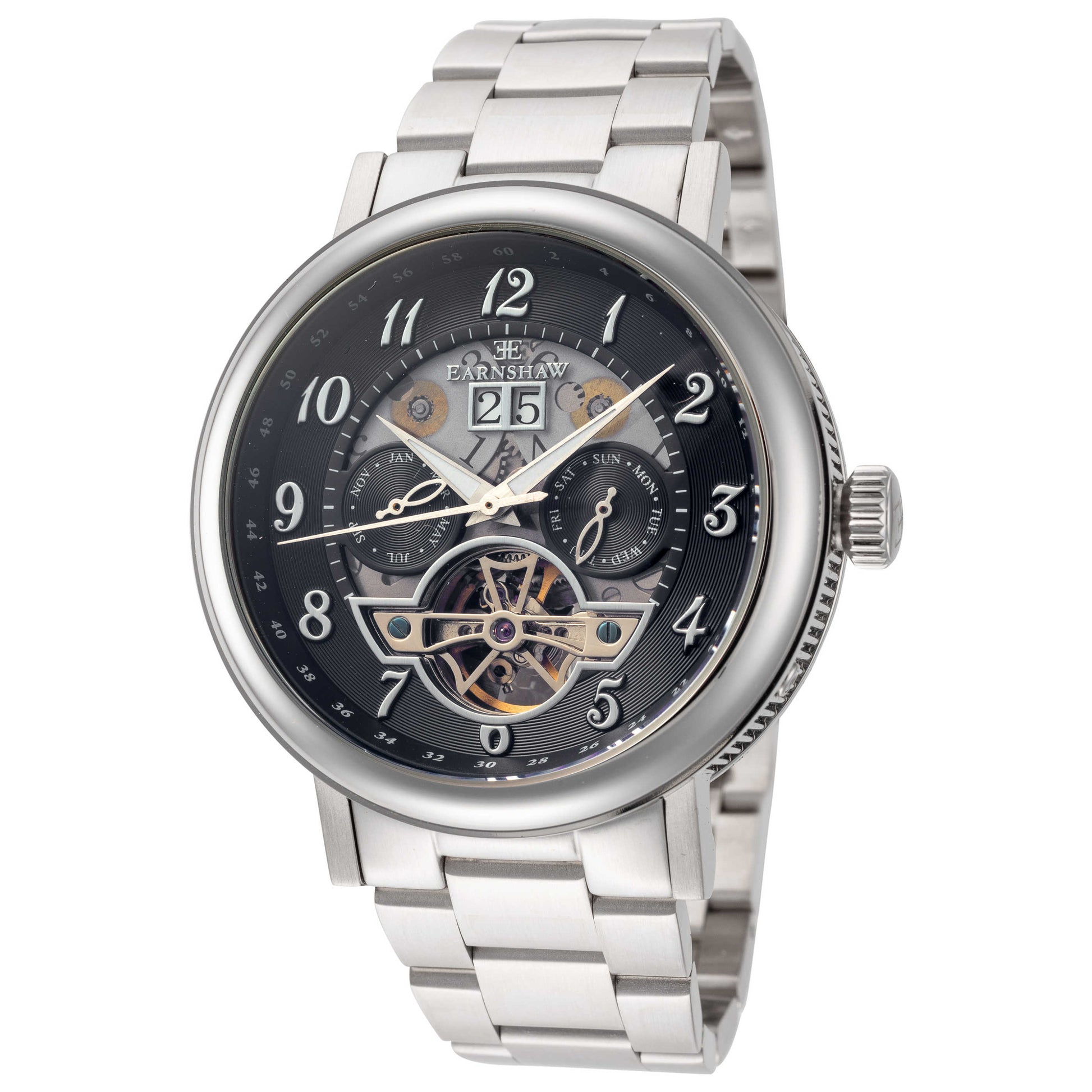 Front view of Thomas Earnshaw Beaufort Men's Automatic Watch ES-8083-22